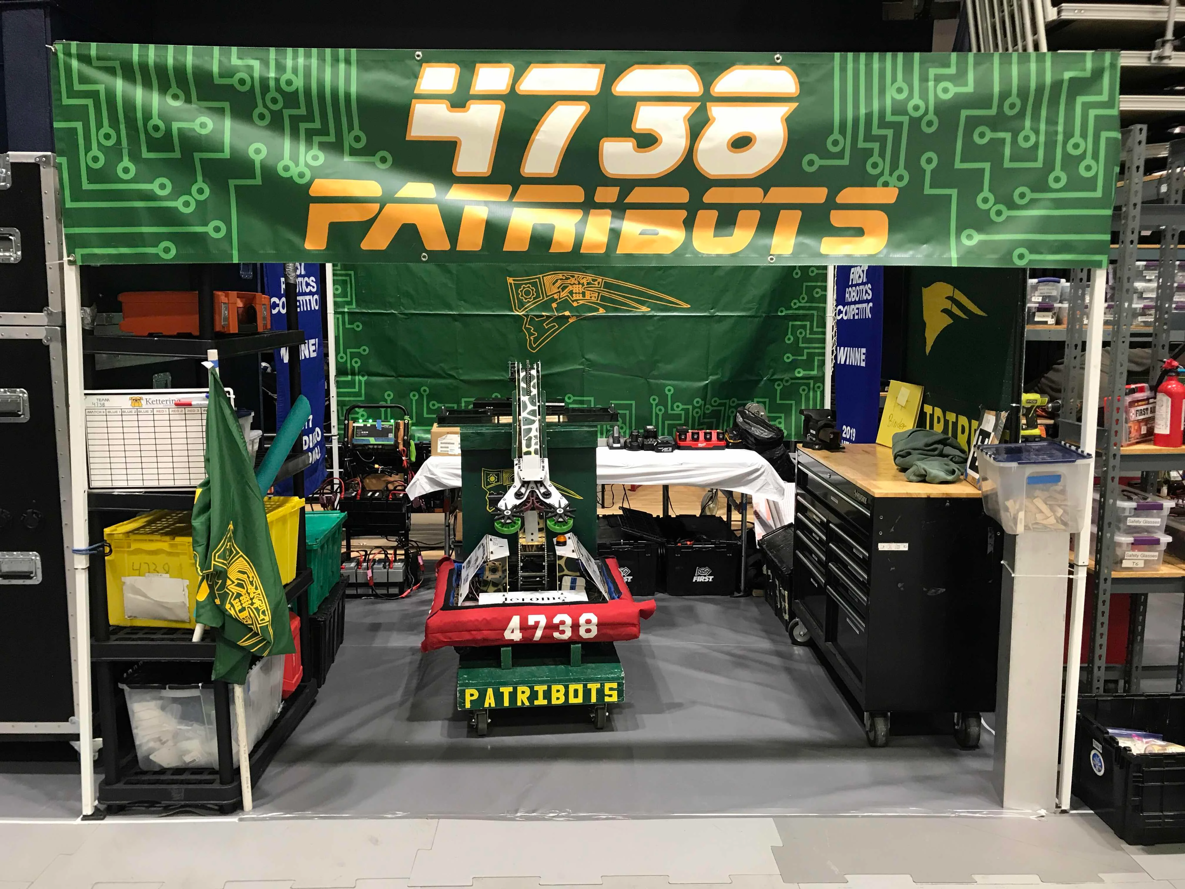 Jerome in the Patribots competition pit