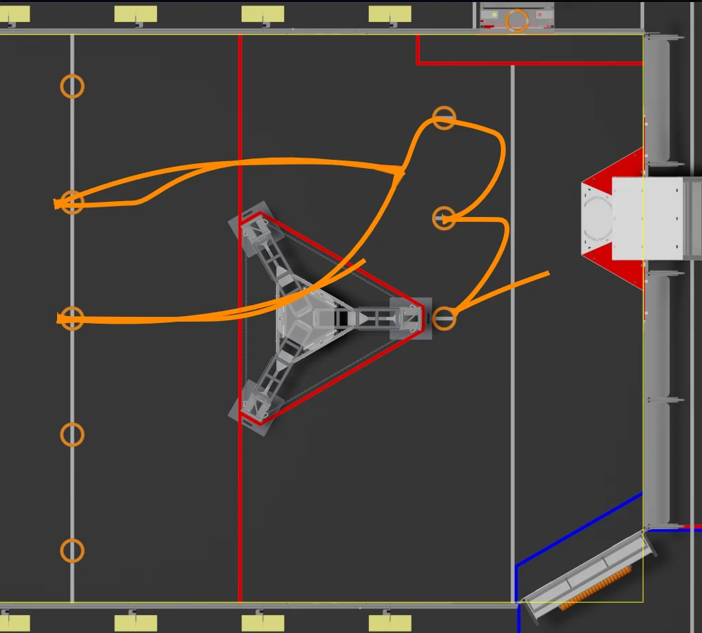 Modular autonomous trajectory drawn on the CRESCENDO field